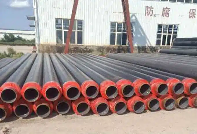 Tubo de aço isolado diretamente enterrado
