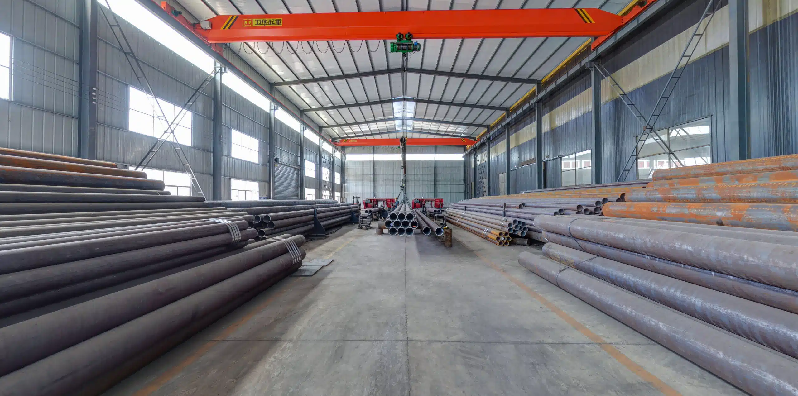 steel pipe storage workshop