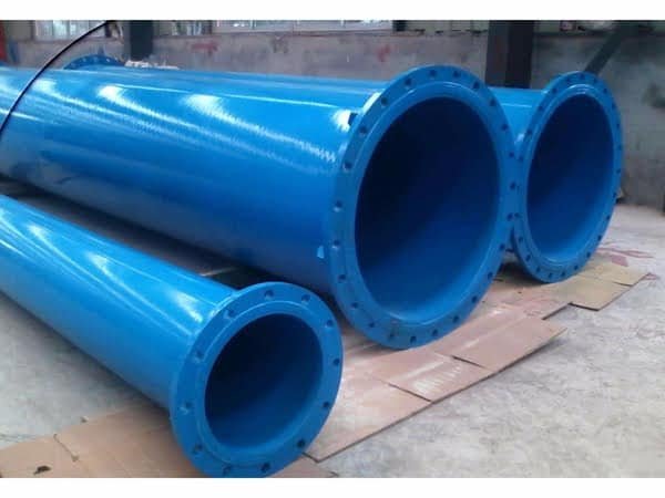 Large caliber plastic coated composite steel pipe